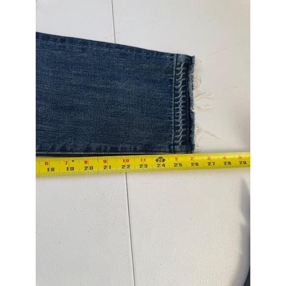 Point Sur Denim Jeans Womens 29 Ripped Button Fly Cropped Raw Hem Made in USA - Picture 9 of 15